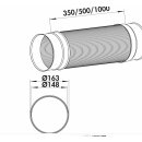 SR-R flex 150 Rundrohr, Lüftungsrohr, Aluminium/Edelstahl, L 1000 mm