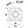 NABER Water Box, Verteiler, verchromt
