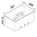 Cox Work® Concrete, Utensilienbox, Set-2, inkl. Kleinteilebox, 2 x U-Trenner/V-Trenner