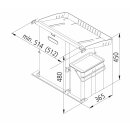 Müllex COMPO 35/5, schwarz Abfallsammler 40 Liter