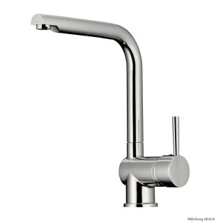 NABER LINEA Drive 2, Einhebelmischer, edelstahlfarbig, Niederdruck