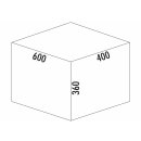 NABER Cox® Base 360 S/600-3, ohne Biodeckel, anthrazit, H 360 mm