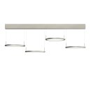 NABER Plate 4 LED, Pendelleuchte, edelstahlfarbig eloxiert