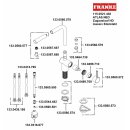 FRANKE ATLAS NEO ZUGAUSLAUF,  massiv Edelstahl, Hochdruck-Armatur