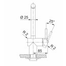 FRANKE ATLAS NEO WINDOW ZUGAUSLAUF  massiv Edelstahl, Hochdruck