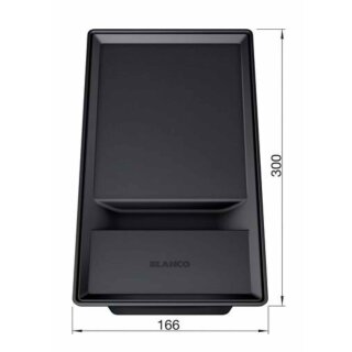 BLANCO Depot-Schale mit Deckel COLLECTIS 6 S, Kunststoff, schwarz
