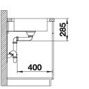 BLANCO LANTOS XL 6 S-IF Compact, Edelstahl Bürstfinish, mit Ablauffernbedienung