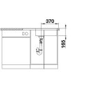 BLANCO LANTOS XL 6 S-IF Compact, Edelstahl Bürstfinish, mit Ablauffernbedienung