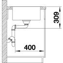 BLANCO LEMIS XL 6 S-IF Compact, Edelstahl, mit Ablauffernbedienung