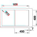 BLANCO CLASSIC Pro 45 S-IF, Edelstahl Seidenglanz, reversibel, mit Ablauffernbedienung