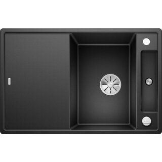 BLANCO AXIA III 45 S, SILGRANIT® PuraDur®, anthrazit, reversibel, inkl. Glasschneidbrett