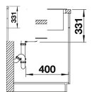 BLANCO PLEON 6, SILGRANIT® PuraDur®, cafe, mit Ablauffernbedienung