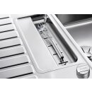 BLANCO CLASSIC Pro 5 S-IF, Edelstahl Seidenglanz, reversibel, mit Ablauffernbedienung, mit Schale