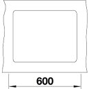 BLANCO SUBLINE 500-F, SILGRANIT® PuraDur®, weiß, ohne Ablauffernbedienung