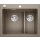 BLANCO PLEON 6 Split, SILGRANIT® PuraDur®, tartufo, Hauptbecken links, mit Ablauffernbedienung