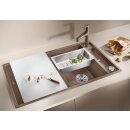 BLANCO AXIA III 5 S, SILGRANIT® PuraDur®, anthrazit, reversibel, inkl. Glasschneidbrett