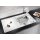 BLANCO AXIA III 5 S-F, SILGRANIT® PuraDur®, weiß, reversibel, inkl. Glasschneidbrett