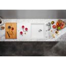 BLANCO AXIA III XL 6 S, SILGRANIT® PuraDur®, felsgrau, reversibel, mit Ablauffernbedienung, inkl. Holzschneidbrett