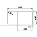 BLANCO AXIA III XL 6 S, SILGRANIT® PuraDur®, tartufo, reversibel, mit Ablauffernbedienung, inkl. Holzschneidbrett