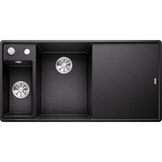 BLANCO AXIA III 6 S-F, SILGRANIT® PuraDur®, anthrazit, Becken links, mit Glasschneidbrett