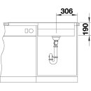 BLANCO ZENAR XL 6 S DampfgarPlus, SILGRANIT® PuraDur®, felsgrau, Becken rechts, mit Ablauffernbedienung, inkl. Holzschneidbrett