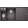 BLANCO AXIA III 6 S-F, SILGRANIT® PuraDur®, felsgrau, Becken links, mit Holzschneidbrett