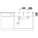 BLANCO ANDANO 400/400-IF/A, Edelstahl Seidenglanz, mit Ablauffernbedienung