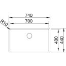 BLANCO CLARON 700-IF Durinox®, Edelstahl Durinox®, ohne Ablauffernbedienung