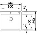 BLANCO CLARON 500-IF/A Durinox®, Edelstahl Durinox®, mit Ablauffernbedienung