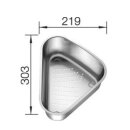 Edelstahlschale für BLANCODELTA II SILGRANIT®,...