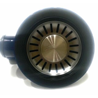 Franke Ventil 3 1/2", 1 Becken, Integralablauf, Siebkorb-Stopfenventil, verdeckter Überlauf