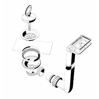 BLANCO Ablaufgarnitur 1,5 Stopfen FLEX, FLEX mini