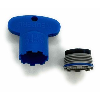 FRANKE Strahlregler, Feingewinde 18.5x1mm, Schlüssel für Austausch