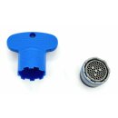 FRANKE Strahlregler, Feingewinde 18.5x1mm, Schlüssel für Austausch