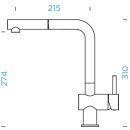 Schock Epos Armatur in Onyx, ausziehbar