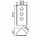 WIPO Naber Mira Eck Glas. Edelstahl/Glas Steckdosenelement, 3fach