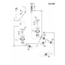 BLANCO Ablaufgarnitur 2x3,5 Ablauffernbedienung...
