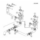 BLANCO Ablaufgarnitur 2x3,5" Sieb ohne Fernbedienung...