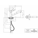 Villeroy & Boch Como Shower Einhand Hochdruckarmatur Anthracite