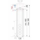 Thebo SABA  Eck-Steckdosenelement 4-fach II ST3008 - 1B Ware