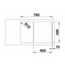 BLANCO AXIA III 45 S SILGRANIT softweiß
