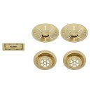 BLANCO Ab- u. Überlaufset satin gold für...