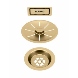 BLANCO Ab- u. Überlaufset satin gold für Einzelbecken PVD satin gold