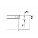 BLANCO SOLIS 500-U Edelstahl Bürstfinish Unterbau,