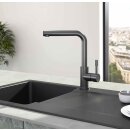 Villeroy & Boch Modern Steel Einhand-Spültischbatterie Hochdruckarmatur Edelstahl Anthracite