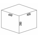NABER Cox® Box 280 S/600-3 Bio. anthrazit, für vorhandene Auszüge