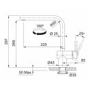 FRANKE Armatur Atlas Neo Sensor Schwenkauslauf Edelstahl