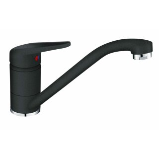 FRANKE Armatur NOVARA-PLUS, Festauslauf, Einhebel, Onyx