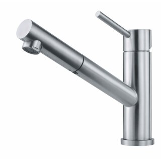 FRANKE Armatur Orbit Zugauslauf, oben Bedienung, Hochdruck, Edelstahl