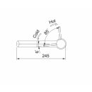 FRANKE Armatur Orbit Zugauslauf, oben Bedienung, Hochdruck, Edelstahl